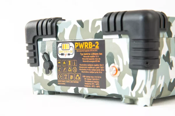 Powerbanka na ryby 12V nabíjací vstup 5,5 mm