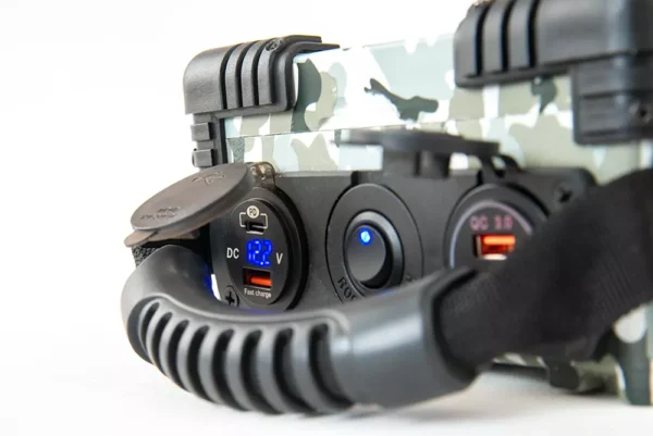 Powerbanka na ryby s pogumovanou rukoväťou